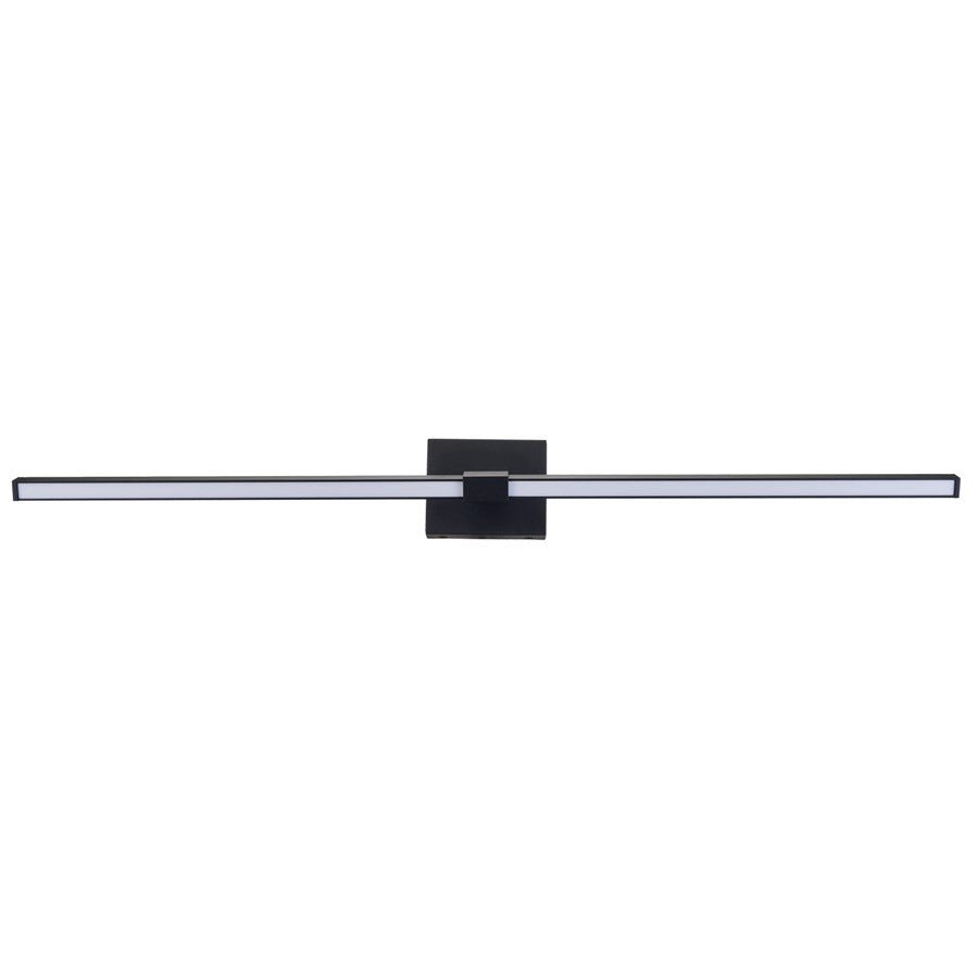 Abra Lighting Epee 1 Light 42" Pivoting Arm Vanity Bar, Black