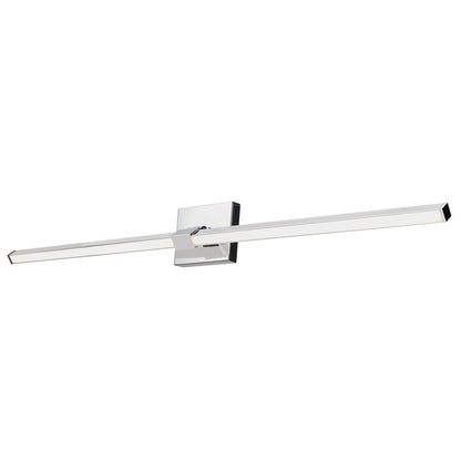 Abra Lighting Epee 1 Light 42" Pivoting Arm Vanity Bar, Chrome