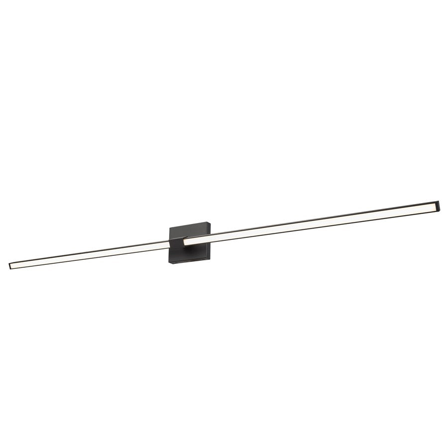 Abra Lighting Epee 2 Light 58" Pivoting Arm Vanity Bar, Black