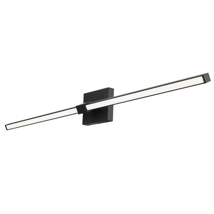 Abra Lighting Epee 2 Light 58" Pivoting Arm Vanity Bar, Black