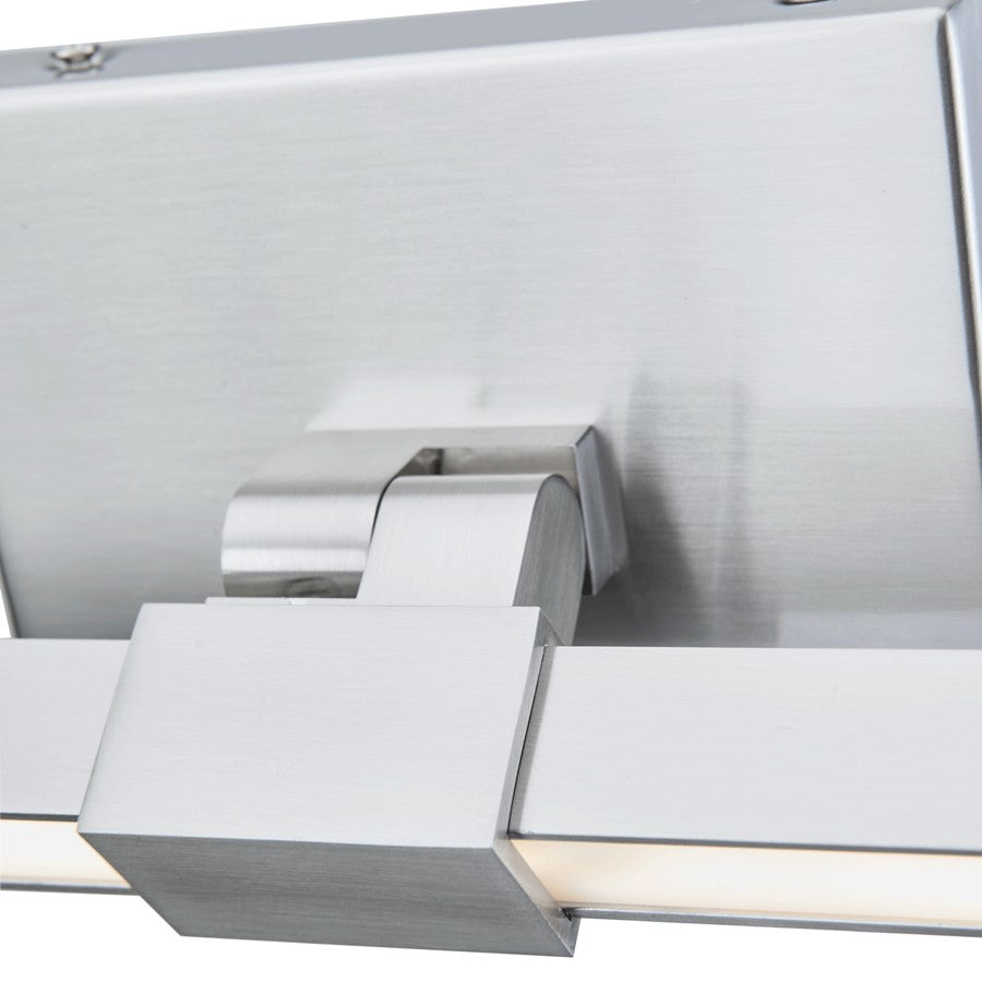 Abra Lighting Epee 2 Light 58" Pivoting Arm Vanity Bar, Nickel