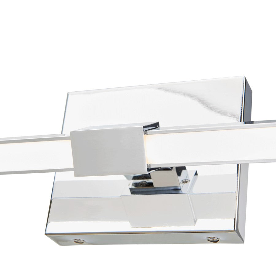 Abra Lighting Epee 2 Light 58" Pivoting Arm Vanity Bar, Chrome