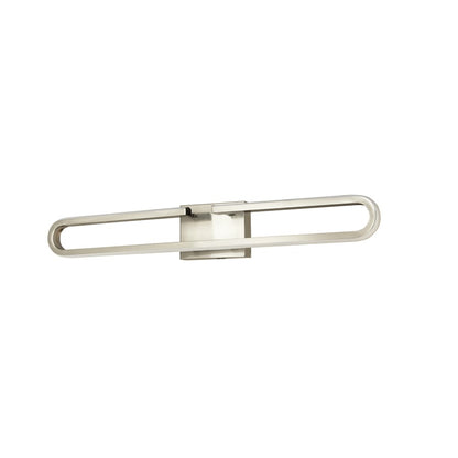 Abra Lighting Speedway 32" Split Oval LED Vanity, Nickel