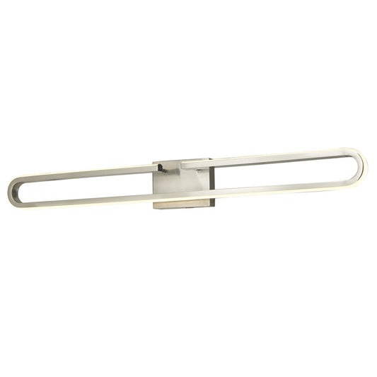 Abra Lighting Speedway 42" Split Oval LED Vanity, Nickel - 20145WV-BN-SPEEDWAY