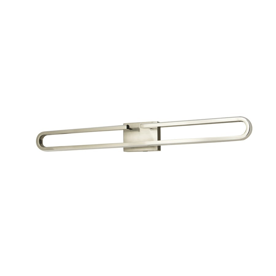Abra Lighting Speedway 42" Split Oval LED Vanity, Nickel