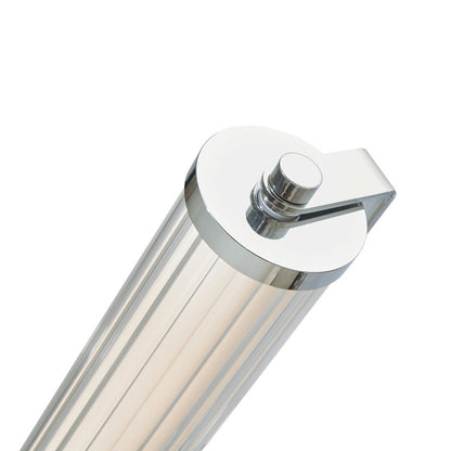 Abra Lighting Macie 1 Light 24" Fluted Clear Glass Vanity, Chrome