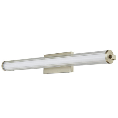 Abra Lighting Macie 1 Light 30" Fluted Clear Glass Vanity, Nickel