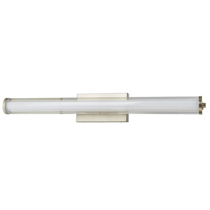 Abra Lighting Macie 1 Light 30" Fluted Clear Glass Vanity, Nickel