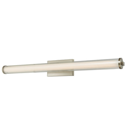 Abra Lighting Macie 1Lt 36" Fluted Clear Glass Vanity, Nickel - 20162WV-BN-MACIE