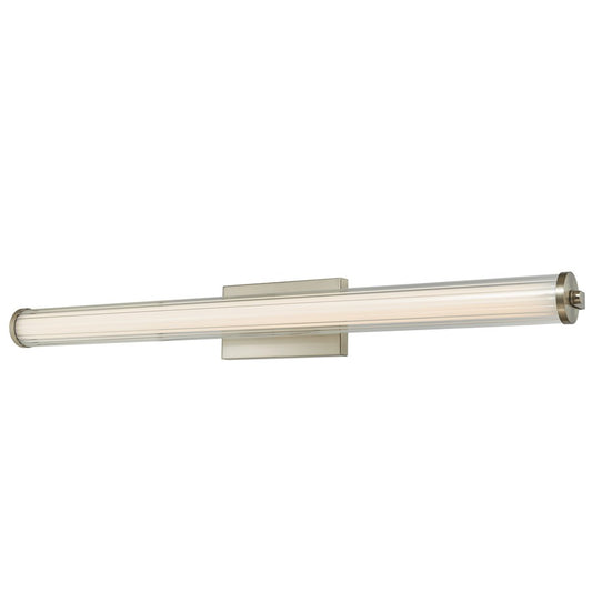 Abra Lighting Macie 1Lt 36" Fluted Clear Glass Vanity, Nickel - 20162WV-BN-MACIE