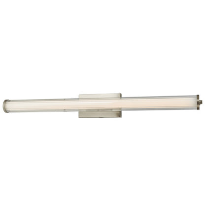 Abra Lighting Macie 1 Light 36" Fluted Clear Glass Vanity, Nickel