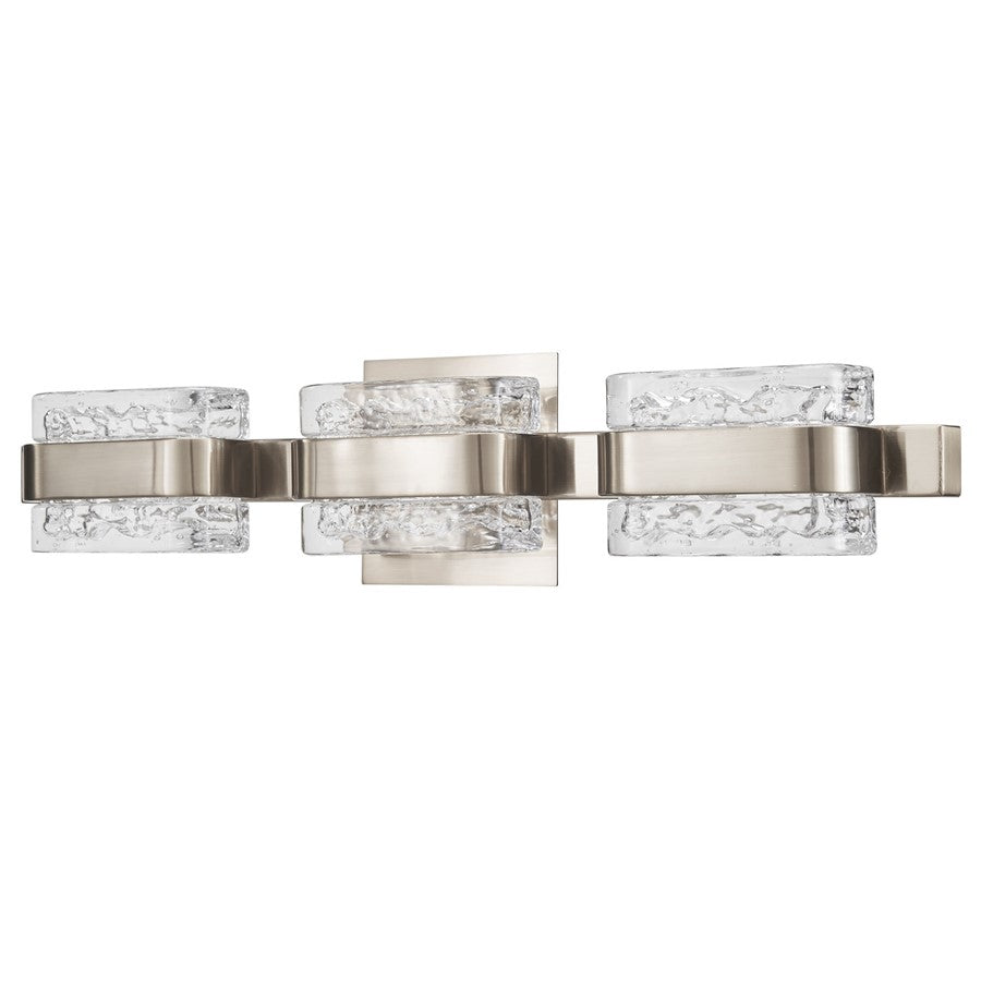 Abra Lighting JoJo 3 Light Vanity/movable Backplate, Nickel