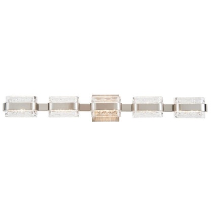 Abra Lighting JoJo 5 Light Vanity/movable Backplate, Nickel