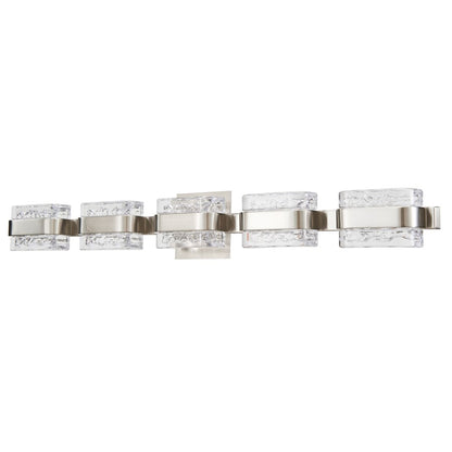 Abra Lighting JoJo 5 Light Vanity/movable Backplate, Nickel