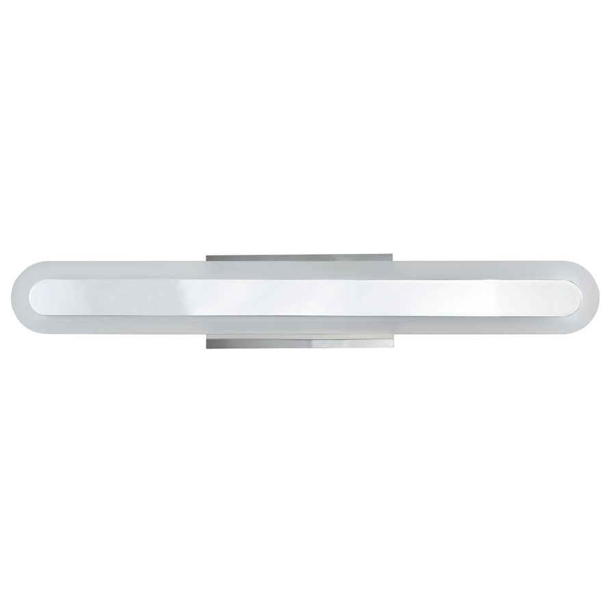 Abra Lighting Camy 1 Light 24" Solid Acrylic Vanity, Chrome