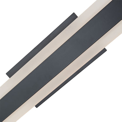 Abra Lighting Camy 1 Light 24" Solid Acrylic Vanity, Black