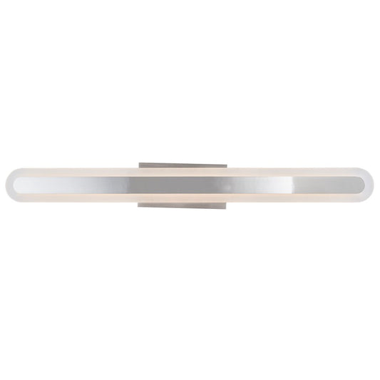 Abra Lighting Camy 1Lt 32" Solid Acrylic Vanity, Nickel - 20169WV-BN-CAMY