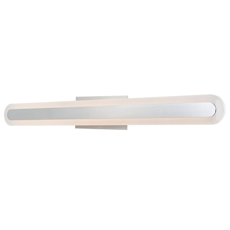 Abra Lighting Camy 1 Light 32" Solid Acrylic Vanity, Nickel