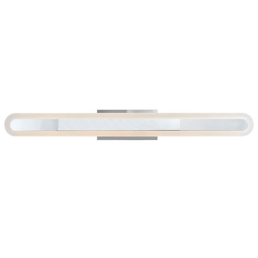 Abra Lighting Camy 1Lt 32" Solid Acrylic Vanity, Chrome - 20169WV-CH-CAMY