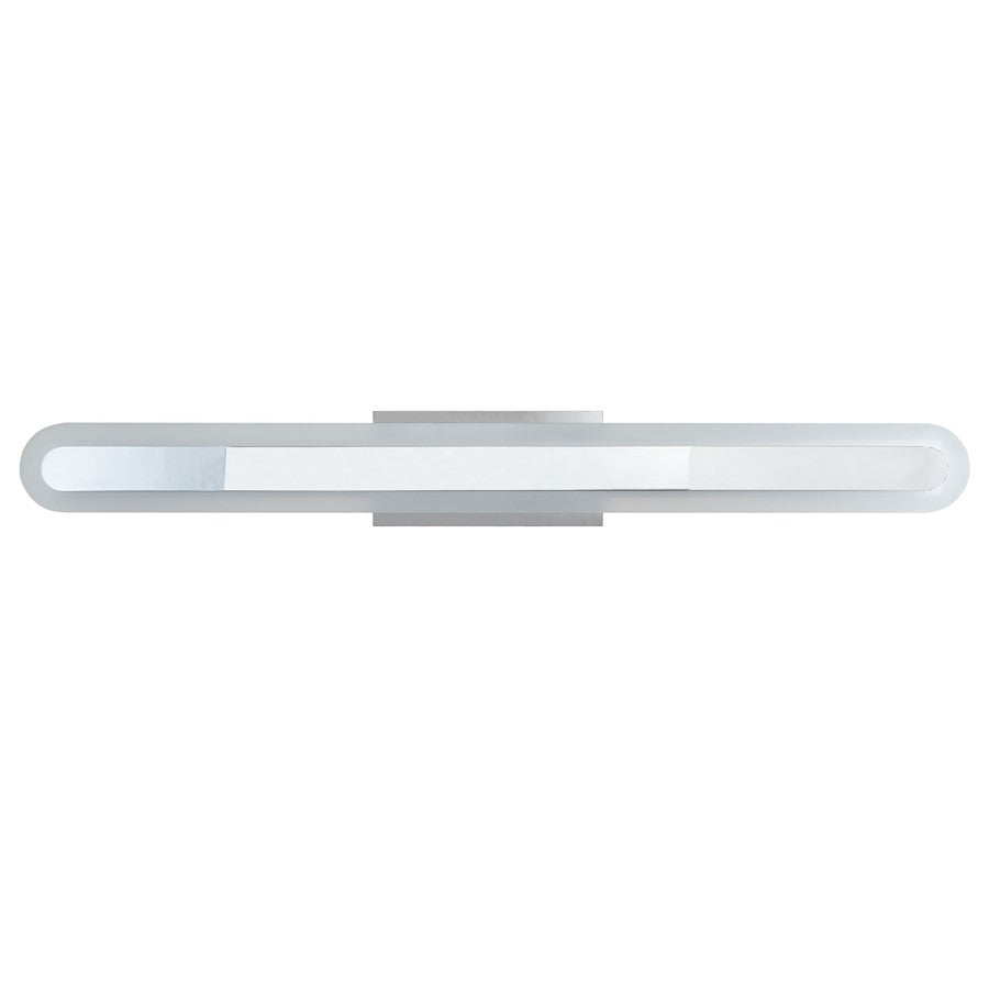 Abra Lighting Camy 1 Light 32" Solid Acrylic Vanity, Chrome