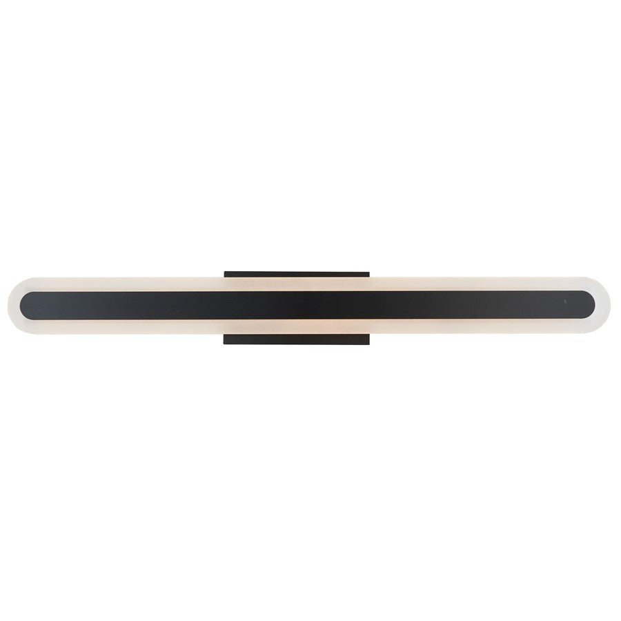 Abra Lighting Camy 1Lt 32" Solid Acrylic Vanity, Black - 20169WV-MB-CAMY