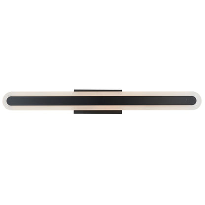 Abra Lighting Camy 1Lt 32" Solid Acrylic Vanity, Black - 20169WV-MB-CAMY