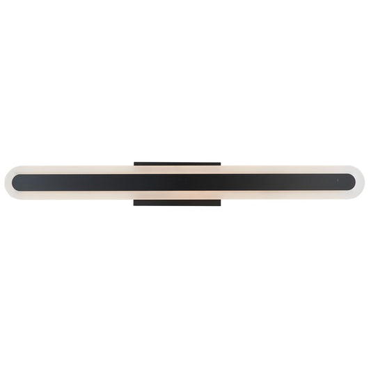 Abra Lighting Camy 1Lt 32" Solid Acrylic Vanity, Black - 20169WV-MB-CAMY