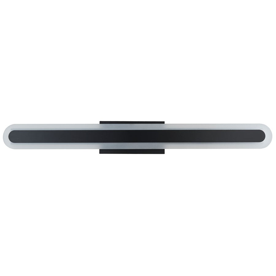 Abra Lighting Camy 1 Light 32" Solid Acrylic Vanity, Black
