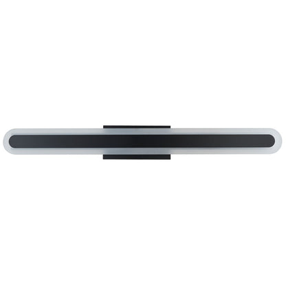 Abra Lighting Camy 1 Light 32" Solid Acrylic Vanity, Black