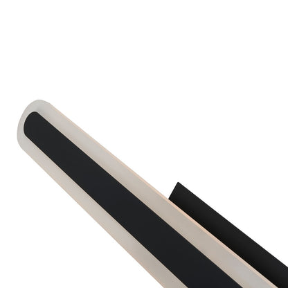 Abra Lighting Camy 1 Light 32" Solid Acrylic Vanity, Black
