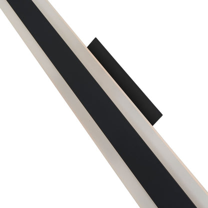 Abra Lighting Camy 1 Light 32" Solid Acrylic Vanity, Black