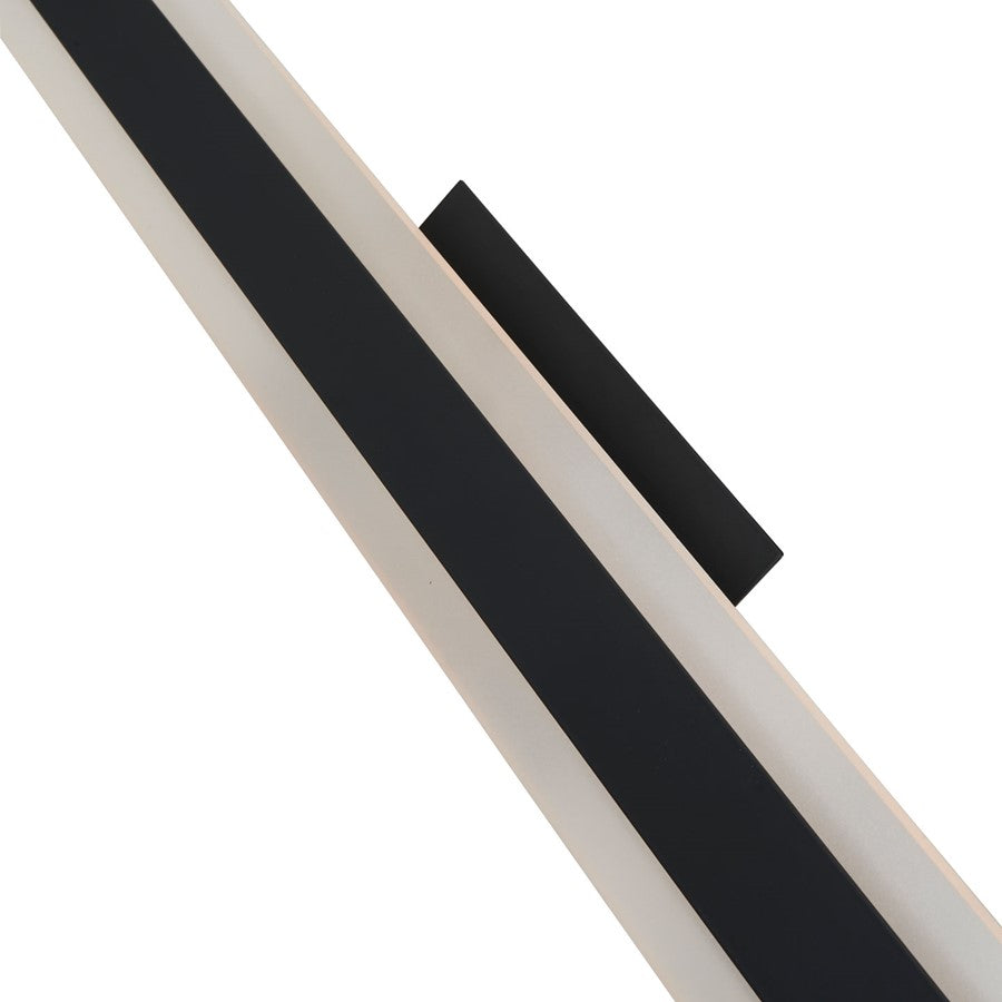 Abra Lighting Camy 1 Light 32" Solid Acrylic Vanity, Black
