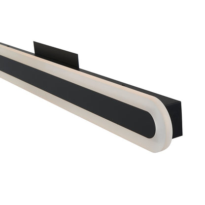 Abra Lighting Camy 1 Light 32" Solid Acrylic Vanity, Black