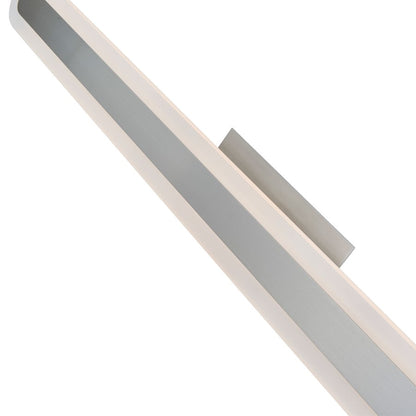 Abra Lighting Camy 1 Light 40" Solid Acrylic Vanity, Nickel