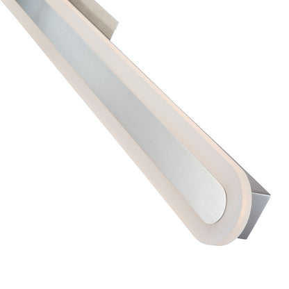 Abra Lighting Camy 1 Light 40" Solid Acrylic Vanity, Nickel