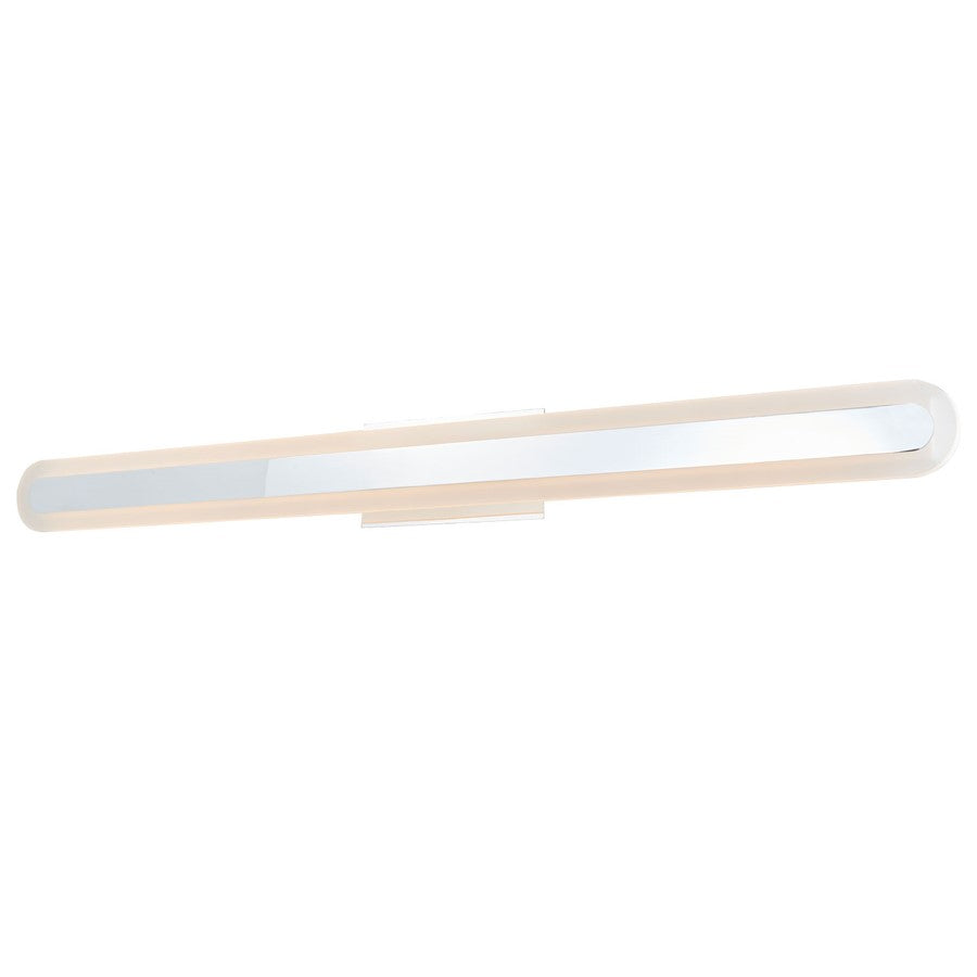 Abra Lighting Camy 1 Light 40" Solid Acrylic Vanity, Chrome