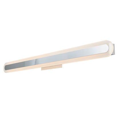 Abra Lighting Camy 1 Light 40" Solid Acrylic Vanity, Chrome