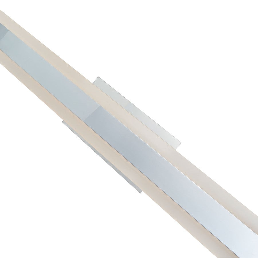 Abra Lighting Camy 1 Light 40" Solid Acrylic Vanity, Chrome