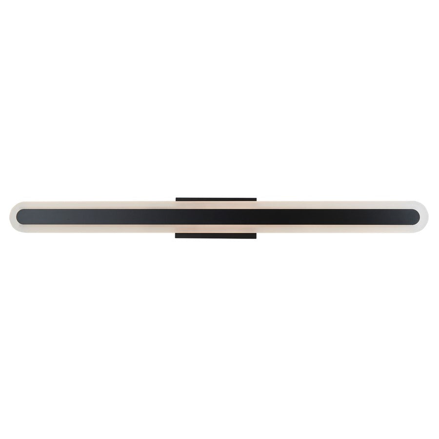 Abra Lighting Camy 1Lt 40" Solid Acrylic Vanity, Black - 20170WV-MB-CAMY