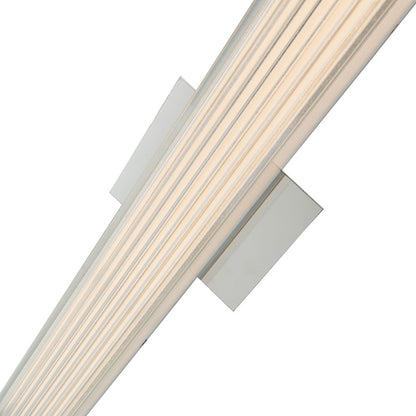 Abra Lighting Macie 1 Light 24" Ribbed Square Vanity, Nickel