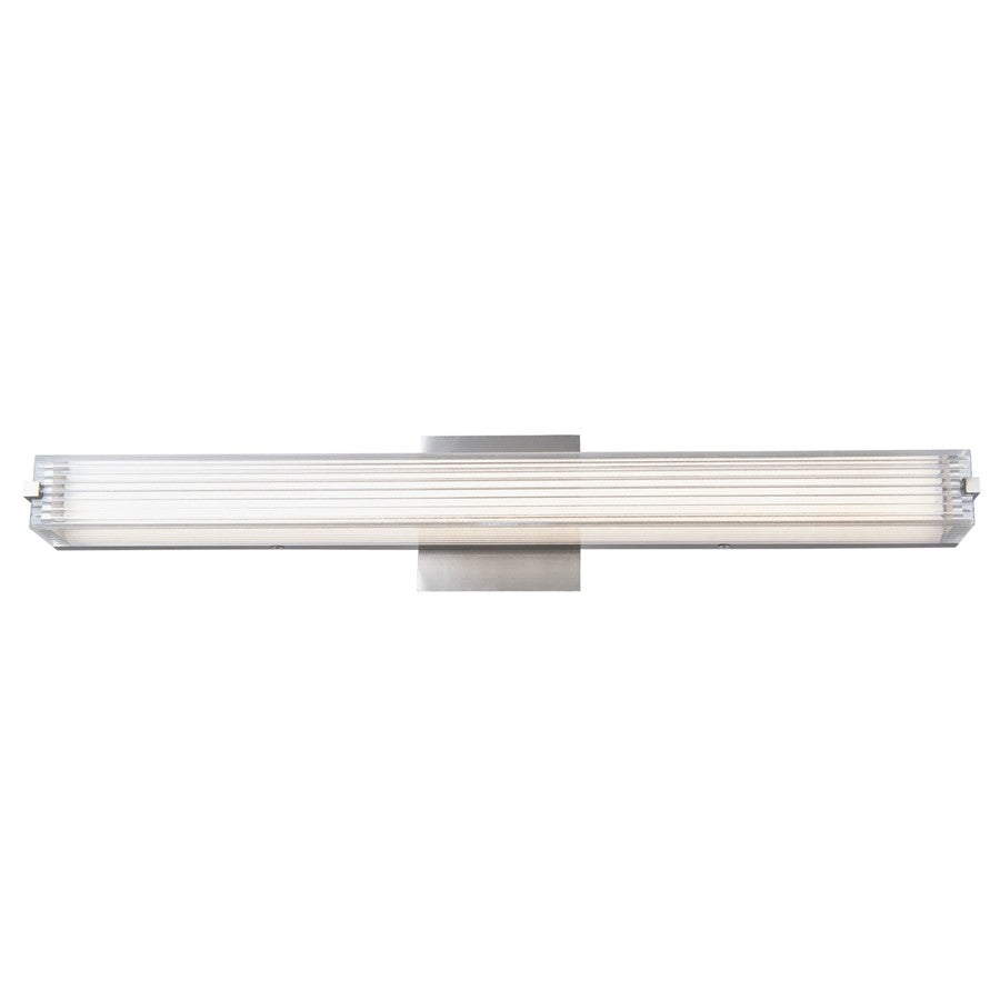 Abra Lighting Macie 1Lt 24" Ribbed Square Vanity, Chrome - 20175WV-CH-MACIE