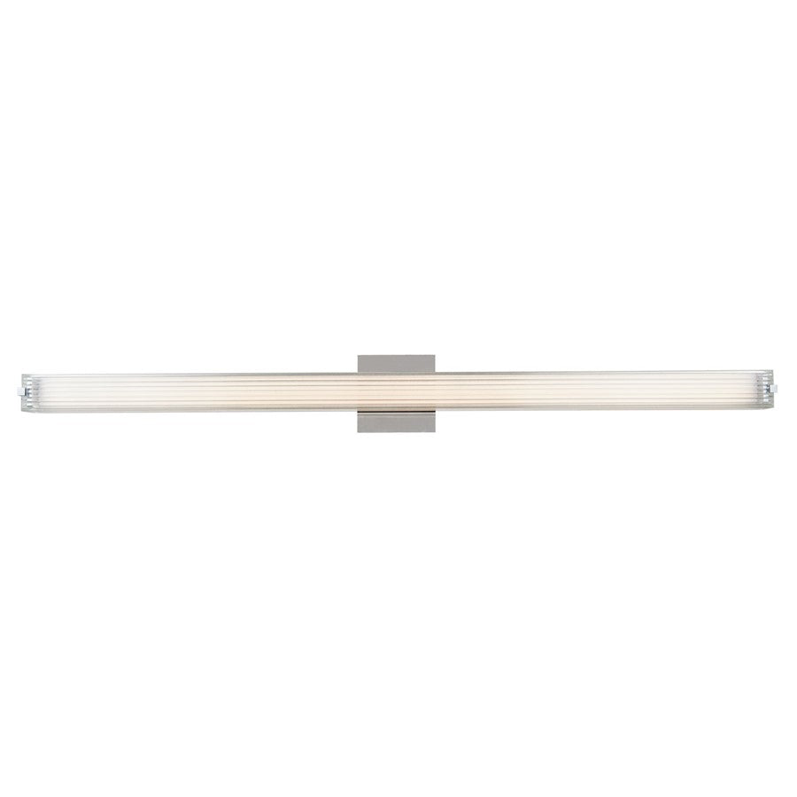 Abra Lighting Macie 1Lt 40" Ribbed Square Vanity, Nickel - 20176WV-BN-MACIE