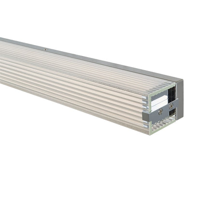 Abra Lighting Macie 1 Light 40" Ribbed Square Vanity, Nickel