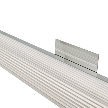 Abra Lighting Macie 1 Light 40" Ribbed Square Vanity, Nickel