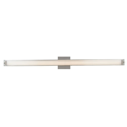 Abra Lighting Macie 1Lt 40" Ribbed Square Vanity, Chrome - 20176WV-CH-MACIE