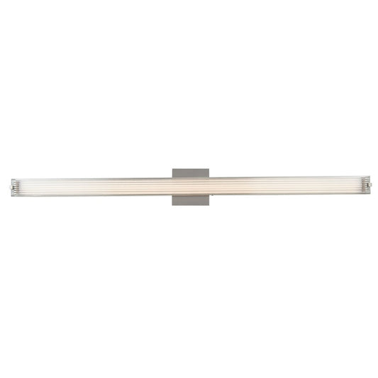 Abra Lighting Macie 1Lt 40" Ribbed Square Vanity, Chrome - 20176WV-CH-MACIE