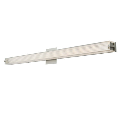 Abra Lighting Macie 1 Light 40" Ribbed Square Vanity, Chrome