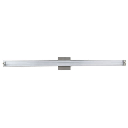 Abra Lighting Macie 1 Light 40" Ribbed Square Vanity, Chrome