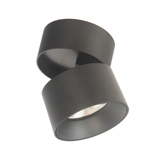 Abra Lighting Arc 1 Light Rotating/Pivoting Spotlight, Black - 30008FM-MB-ARC