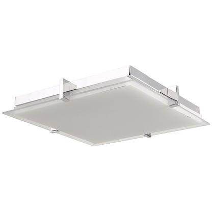 Abra Lighting Matrix 1Lt 12" Flat Square Flushmount, Chrome - 30012FM-CH-MATRIX